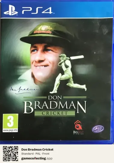Don Bradman Cricket PlayStation 4, PAL box front