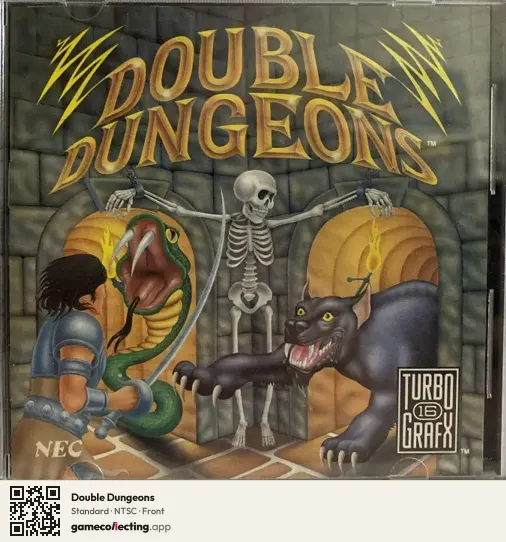 Double Dungeons TurboGrafx-16, NTSC box front