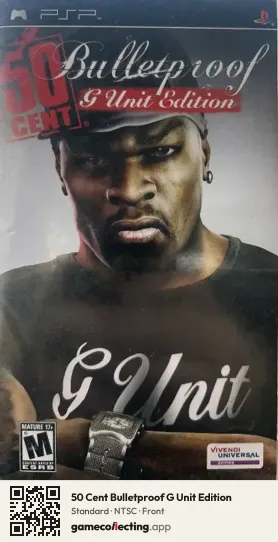 50 Cent Bulletproof G Unit Edition PlayStation Portable, NTSC box front