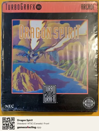 Dragon Spirit TurboGrafx-16, Canada box front