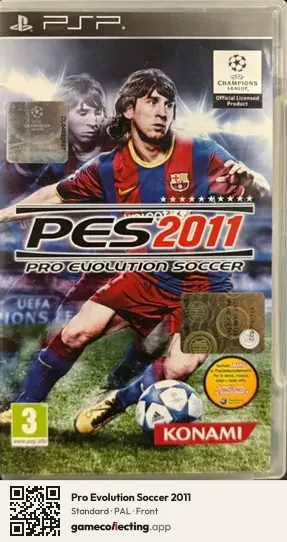 Pro Evolution Soccer 2011 PlayStation Portable, PAL box front
