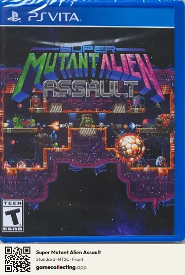 Super Mutant Alien Assault PlayStation Vita, NTSC box front