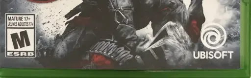 Assassin's Creed III Remastered, the ESRB box on its front