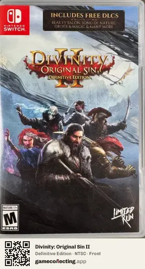 Divinity: Original Sin II Nintendo Switch, NTSC box front