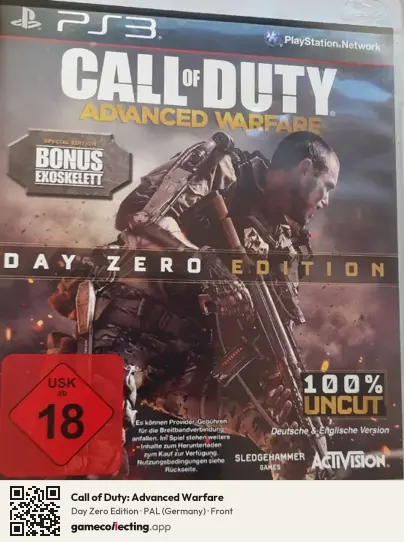 Call of Duty: Advanced Warfare PlayStation 3, Germany box front