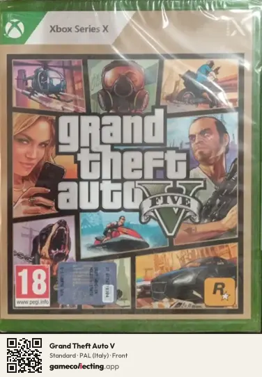 Grand Theft Auto V Xbox Series X, Italy box front