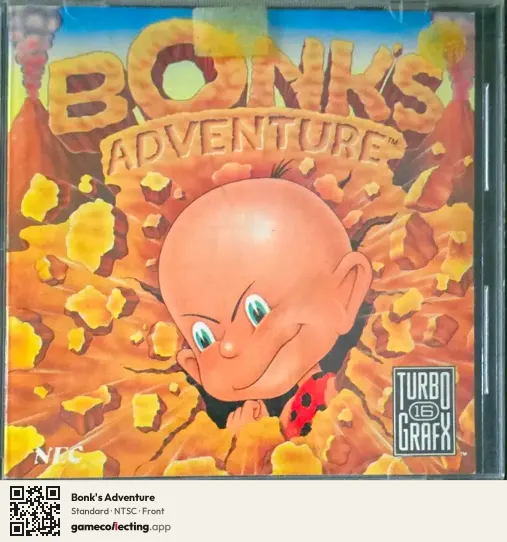 Bonk's Adventure TurboGrafx-16, NTSC box front