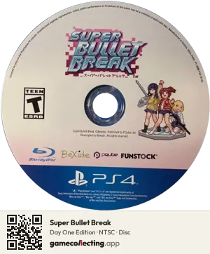 Super Bullet Break PlayStation 4, NTSC disc