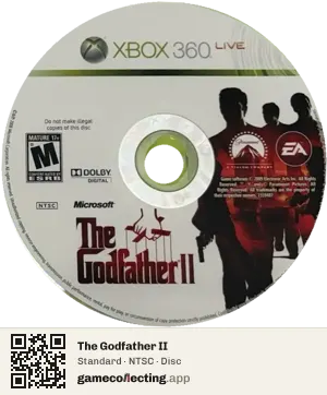 The Godfather II Xbox 360, NTSC disc