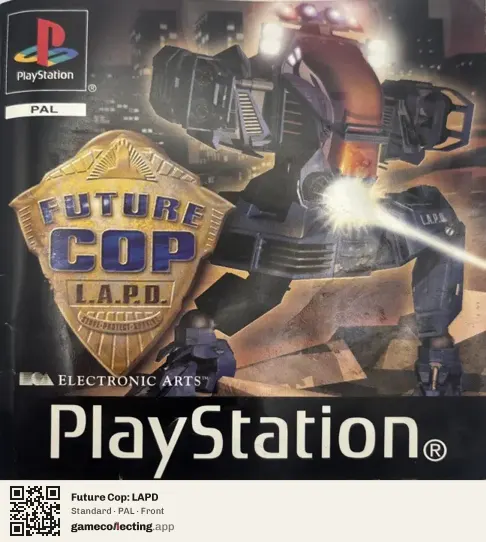 Future Cop: LAPD PlayStation, PAL box front