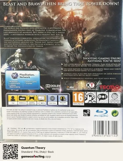 Quantum Theory PlayStation 3, Italy box back