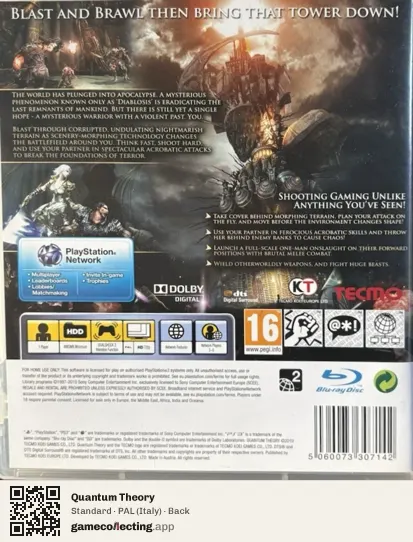 Quantum Theory PlayStation 3, Italy box back
