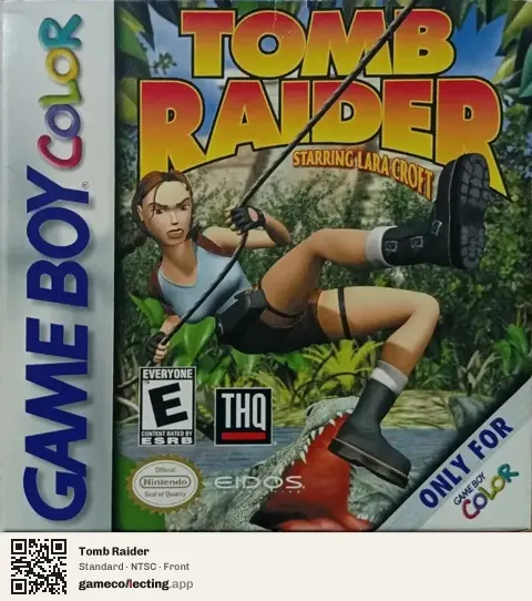 Tomb Raider Game Boy Color, NTSC box front
