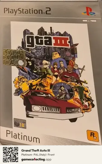 Grand Theft Auto III PlayStation 2, Italy box front