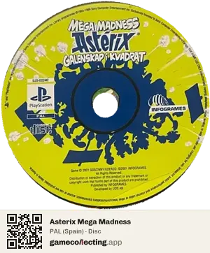 Asterix Mega Madness PlayStation, PAL disc
