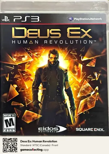 Deus Ex: Human Revolution PlayStation 3, Canada box front