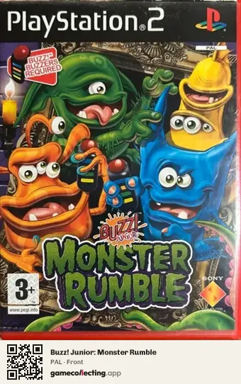 Buzz! Junior: Monster Rumble PlayStation 2, PAL box front