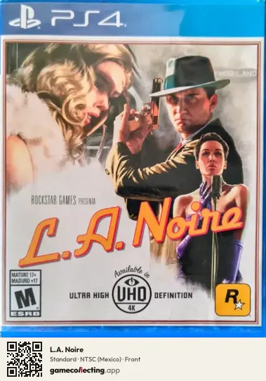 L.A. Noire PlayStation 4, Mexico box front