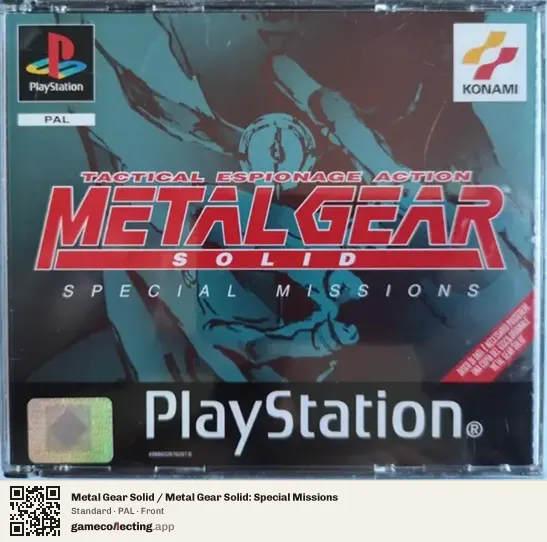 Metal Gear Solid / Metal Gear Solid: Special Missions PlayStation, PAL box front