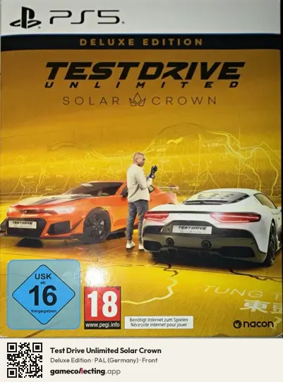 Test Drive Unlimited Solar Crown PlayStation 5, Germany box front