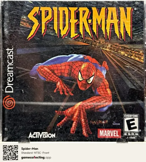 Spider-Man Sega Dreamcast, NTSC box front