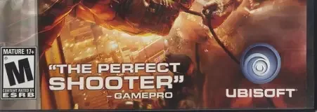 Tom Clancy's Rainbow Six: Vegas 2, the ESRB box on its front
