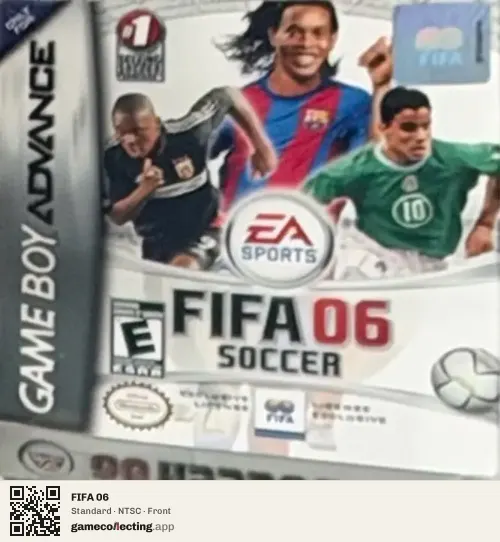 FIFA 06 Game Boy Advance, NTSC box front