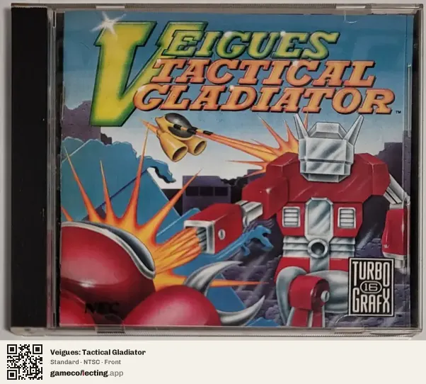 Veigues: Tactical Gladiator TurboGrafx-16, NTSC box front