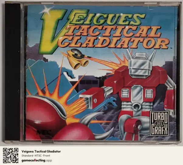 Veigues: Tactical Gladiator TurboGrafx-16, NTSC box front