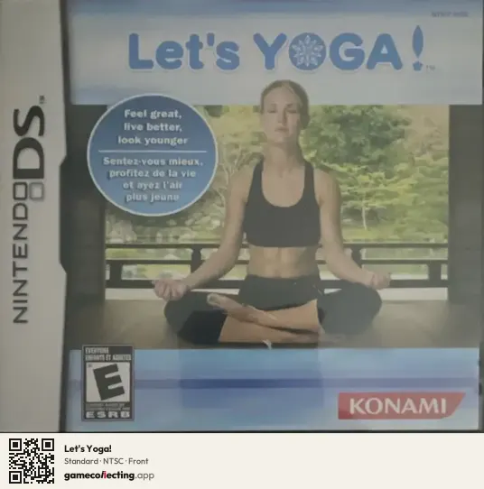 Let's Yoga! Nintendo DS, NTSC box front