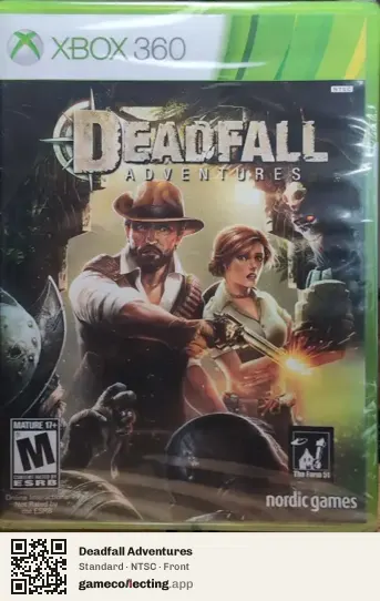 Deadfall Adventures Xbox 360, NTSC box front