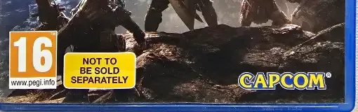 Monster Hunter: World, the PEGI square on its front