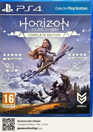 Horizon Zero Dawn PlayStation 4, PAL box front