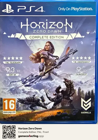 Horizon Zero Dawn PlayStation 4, PAL box front