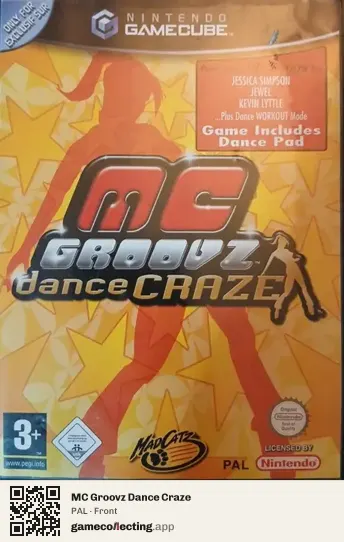 MC Groovz Dance Craze Nintendo GameCube, PAL box front