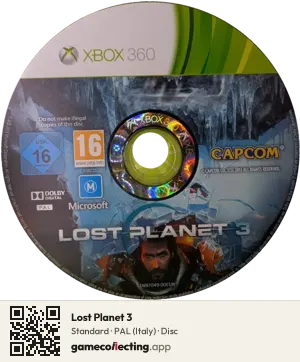 Lost Planet 3 Xbox 360, PAL disc
