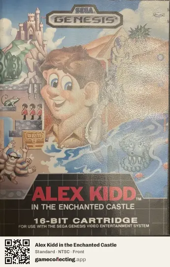 Alex Kidd in the Enchanted Castle Sega Mega Drive / Genesis, NTSC box front