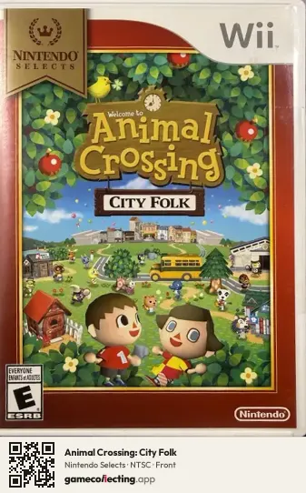 Animal Crossing: City Folk Nintendo Wii, NTSC box front