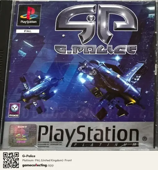 G-Police PlayStation, United Kingdom box front