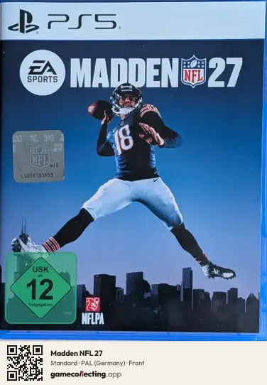 Madden NFL 27 PlayStation 5, Germany box front