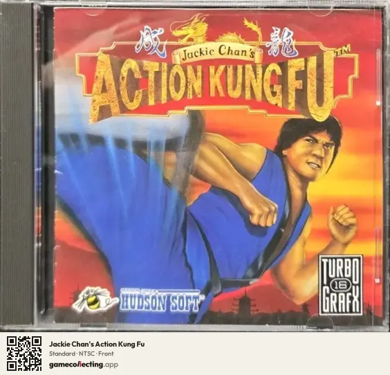 Jackie Chan's Action Kung Fu TurboGrafx-16, NTSC box front