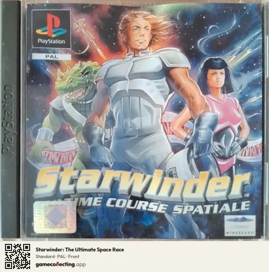 Starwinder: The Ultimate Space Race PlayStation, PAL box front