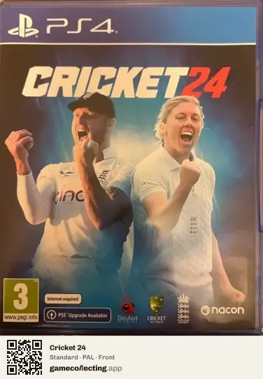 Cricket 24 PlayStation 4, PAL box front