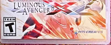 Gunvolt Chronicles: Luminous Avenger iX 2, the ESRB box on its front