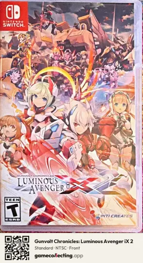 Gunvolt Chronicles: Luminous Avenger iX 2 Nintendo Switch, NTSC box front
