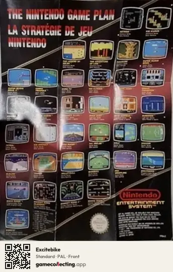 Excitebike Nintendo Entertainment System, PAL box front