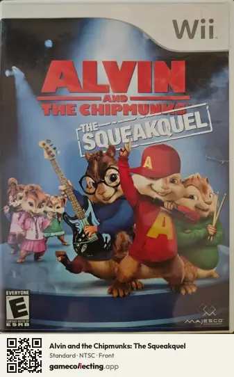 Alvin and the Chipmunks: The Squeakquel Nintendo Wii, NTSC box front