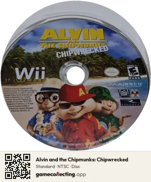 Alvin and the Chipmunks: Chipwrecked Nintendo Wii, NTSC disc