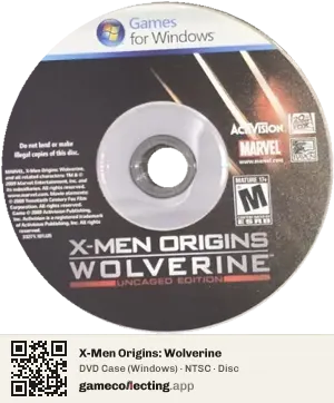 X-Men Origins: Wolverine Computer, NTSC disc