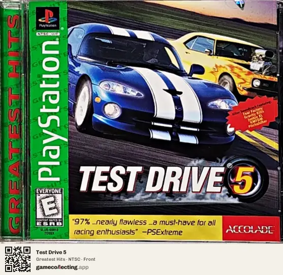 Test Drive 5 PlayStation, NTSC box front